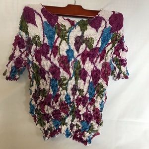 White Floral Popcorn Crop